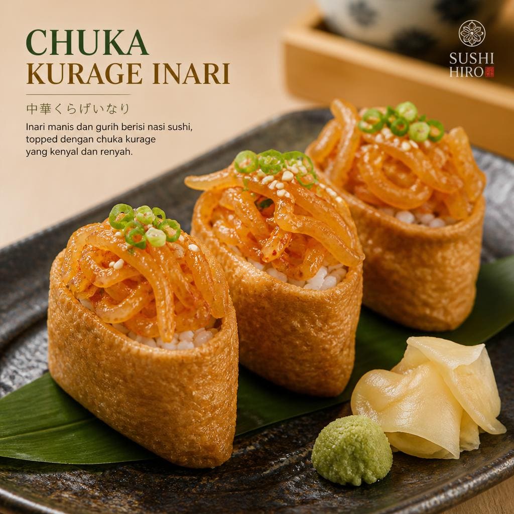Chuka Kurage Inari Sushi Hiro menu inari kurage